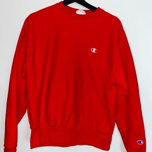 Red Champion Crewneck Sweater (S)